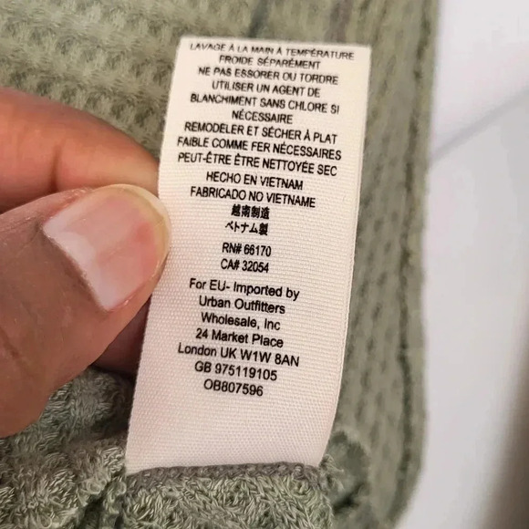 Free People We the Free Swing It Cowl Neck Sleeveless Waffle Knit Tank Top(XS) - Picture 11 of 11